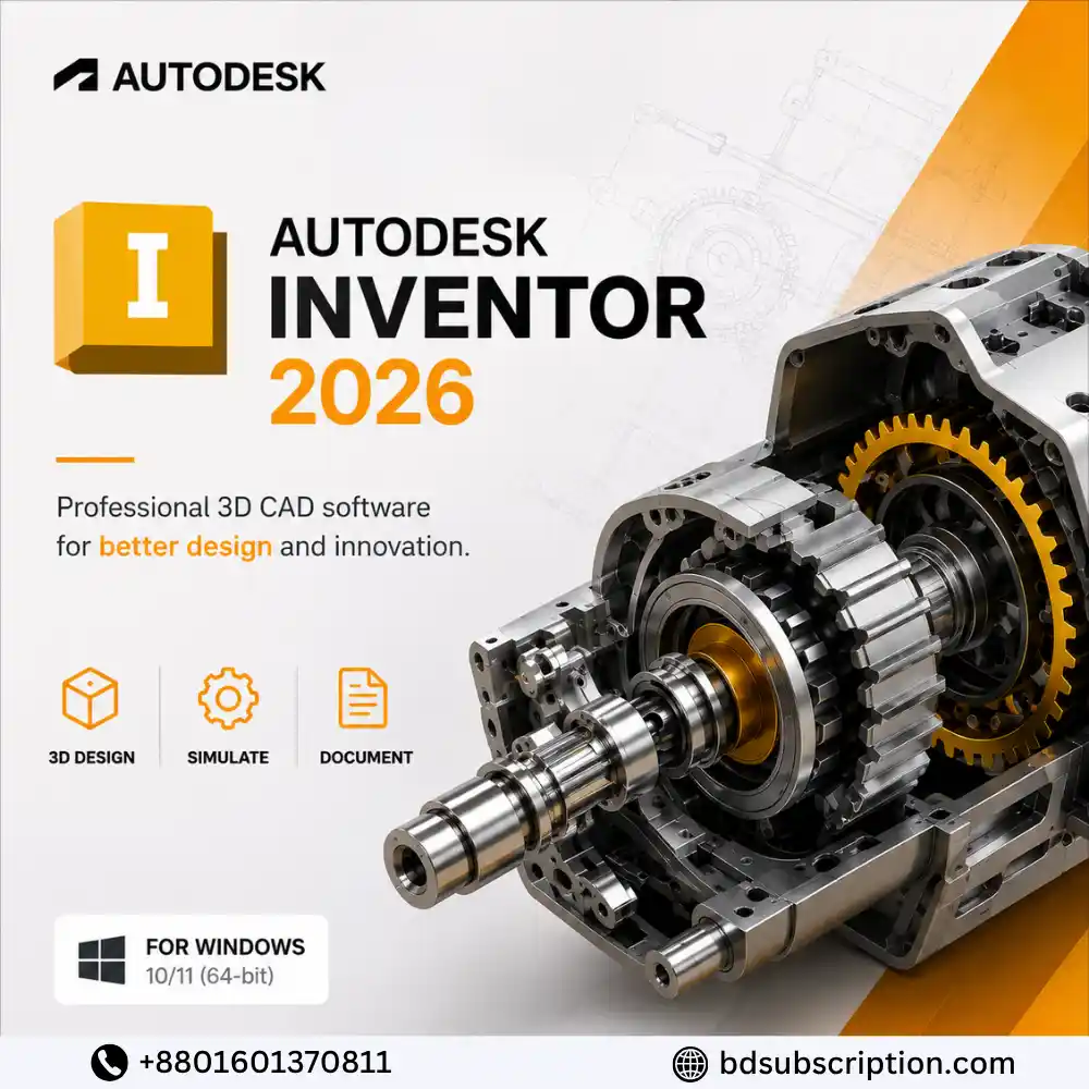 Autodesk Inventor 2026 License Key Bangladesh Autodesk Inventor 2026 Price in Bangladesh 1 Year License