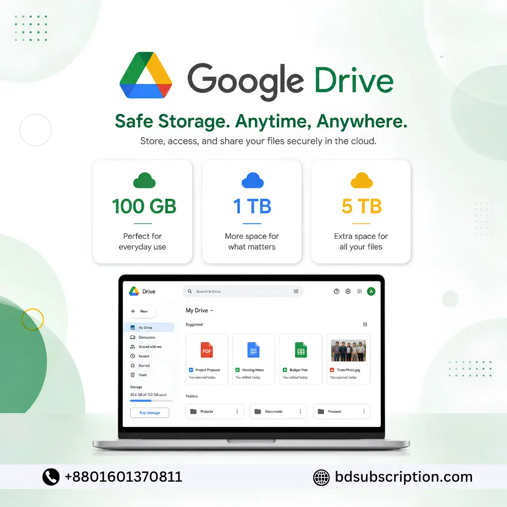 google drive storage price in bangladesh Google Drive Storage Price in Bangladesh