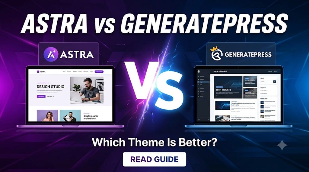 Astra Pro vs GeneratePress Premium: Which WordPress Theme Is Better? 1 Astra Pro vs GeneratePress Premium: Which WordPress Theme Is Better?